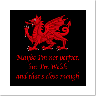 Maybe I'm not Perfect, but I'm Welsh..... Posters and Art